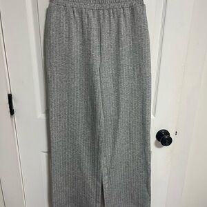 Gray & white pin striped matching set